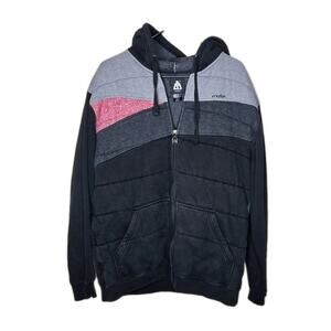 Matix Fullzip Color-blocked Hoodie With Sherpa Lining Size Large Daewon Song Tim